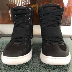 ALEXANDER MCQUEEN X Puma Black High Top Sneakers
